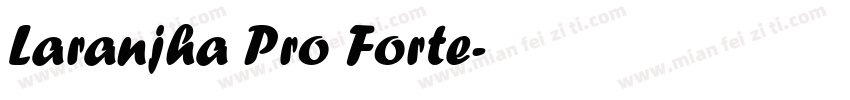 Laranjha Pro Forte字体转换